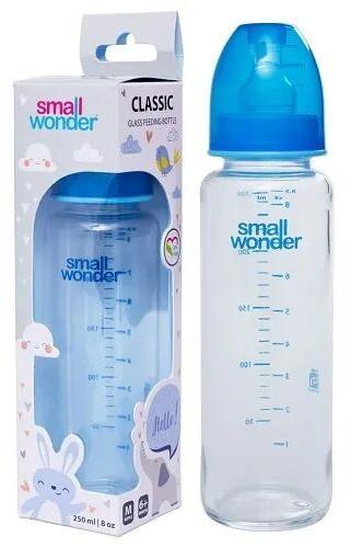 Glass Baby Feeding Bottle, Color : Blue