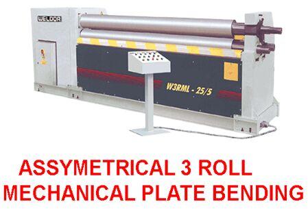 Assymetrical 3 Roll Mechanical Plate Bending Machine