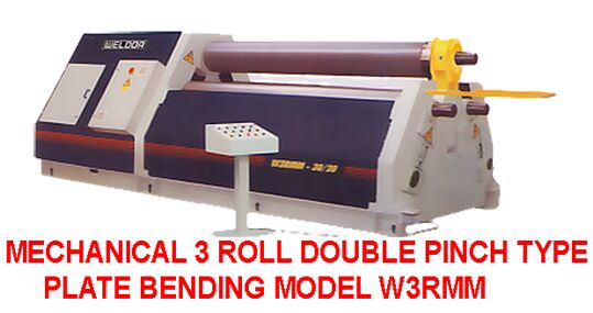 Hydraulic 3 Roll Double Pinch Type