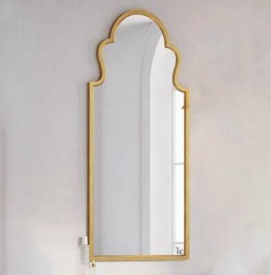 Ekco Glass Designer Brass Mirror, for Home, Hotel