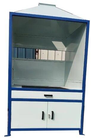 Manual Mild Steel Welding Booth, Color : White Blue