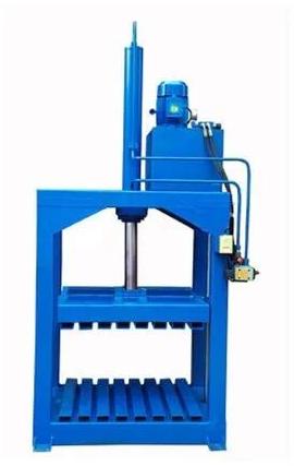 Blue Automatic Coir Fibre Baling Press Machine, For Industrial