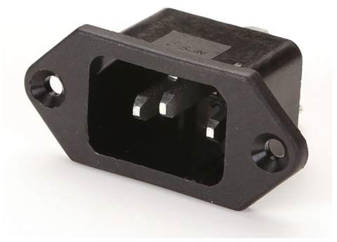 Black Plastic Computer Power Socket, Packaging Type : Box