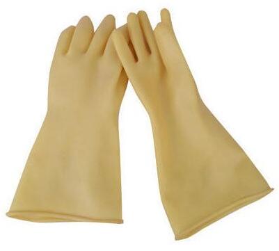 Plain Electrical Rubber Gloves, Size : Medium, Small, Large, XL