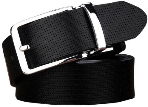 Mens Fancy Leather Belt, Color : Black