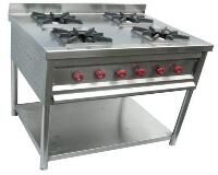 Aluminum Four Burner Gas Stove, for Cooking, Feature : Best Quality, Corrosion Proof, Light Weight