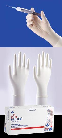 Latex examination gloves