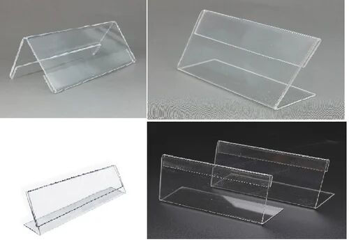 Acrylic Name Holders, Size : 50 x 100 to 100 x 300 mm