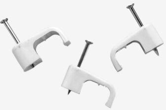 Moulded cable clips