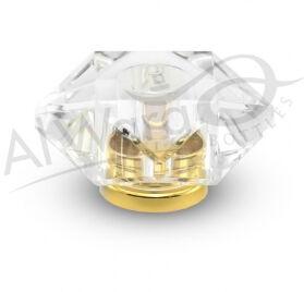 AWC-00051 Clear W-Gold Ring