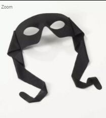 Superhero Mask Black