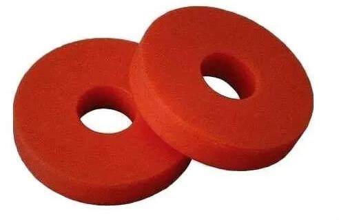 Round silicon rubber washer, Color : Red