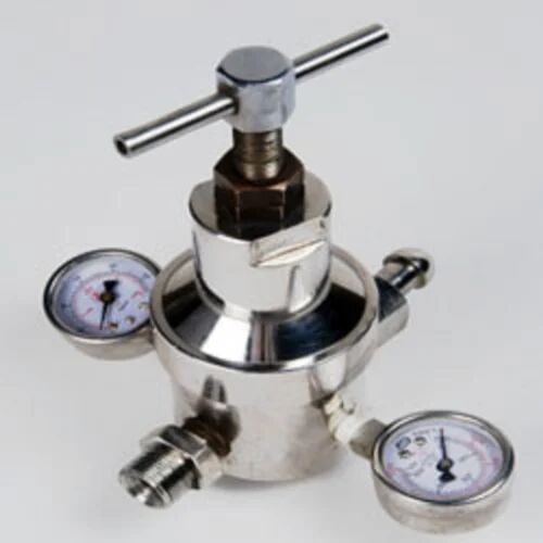 500 Kg/cm2 Stainless Steel High Pressure Gas Regulator, Color : Silvery White