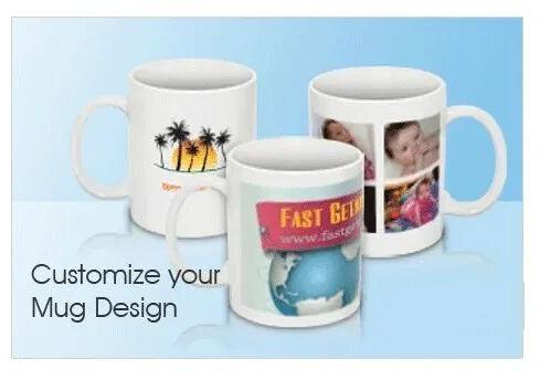 Printed Ceramic Sublimation Mug, Color : Multicolor