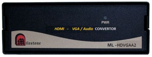 VGA Audio Converter, Color : Matt Black, non-reflactive, fingerprint proof