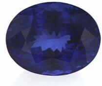 Dark blue shade Tanzanite gemstone, Color : Deep-bule