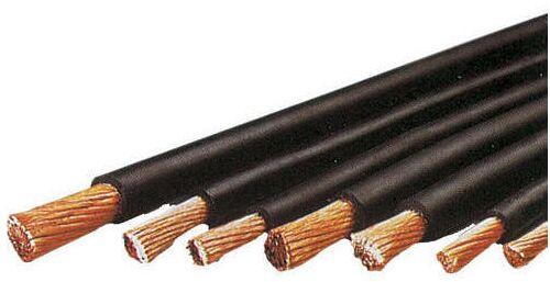 Rubber Copper Industrial Welding Cables, Color : BLACK