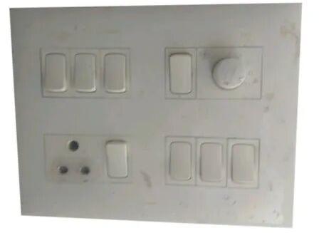 PVC Electric Switch Board, Color : White