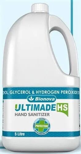 Bionova Hand Sanitizer, Packaging Size : 5 Ltr