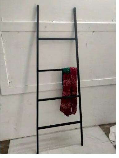 Iron Ladder, Color : Black