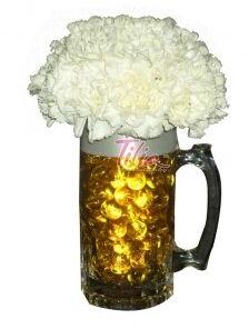 Flowers beer mug