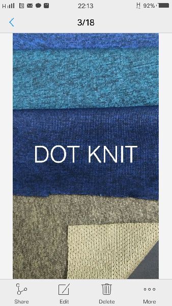 Dot Knit Fabric, Color : many