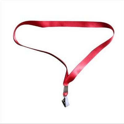 Satin Lanyard, Color : Red