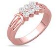 Women Diamond Ring, Color : Rose gold