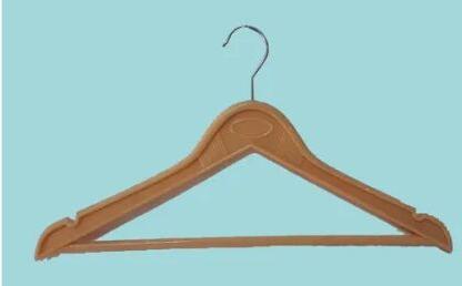Brown Wooden Cloth Hanger, Packaging Type : Packet