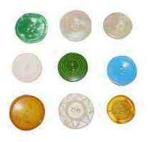 Resin buttons, Shape : Round