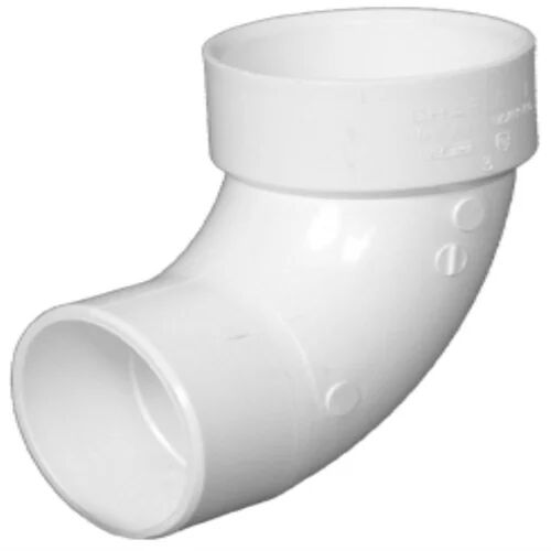 White Plastic Pipe Elbow