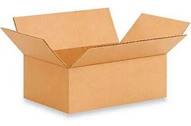 Rectangle Corrugated Carton Box, Pattern : Plain