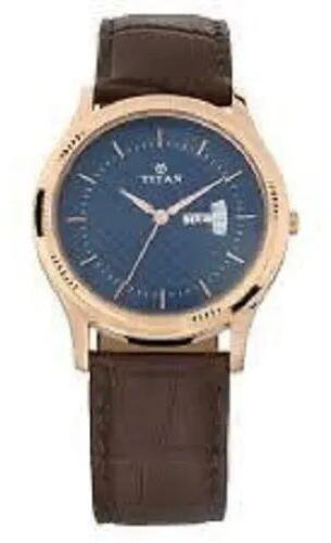 Leather Titan Watch, Display Type : Analog