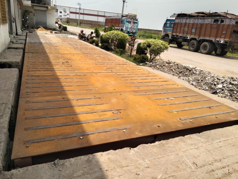 Mild Steel Pitless Weighbridge, for Loading Heavy Vehicles, Size : 15x8m