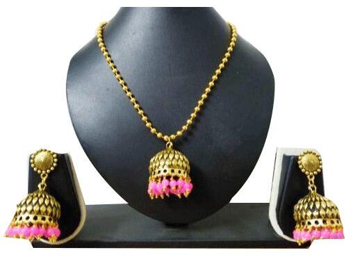 Brass Tribal Bead Temple Necklace, Packaging Type : Packet