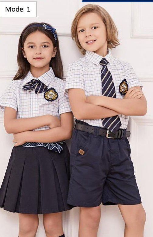 Kids Summer School Uniform Set