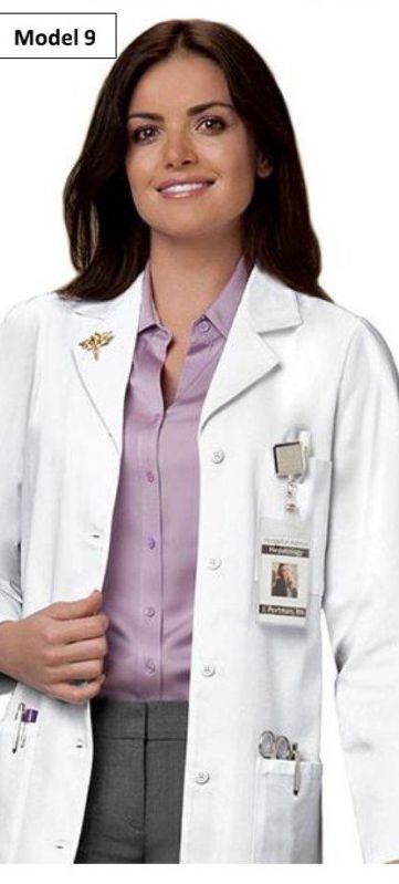 Plain White Doctor Lab Coat, Feature : Anti-Wrinkle, Comfortable, Dry Cleaning