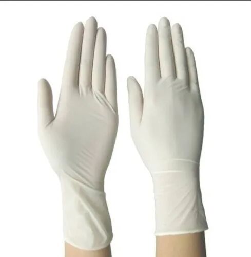 Latex Vinyl Disposable Hand Gloves, Color : White