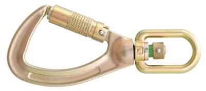 Steel Swivel Quarter Turn Locking Bulb type Snap Hook with Load Indicator