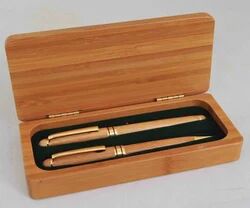 Rectangle Wooden Pen Box, Color : Brown