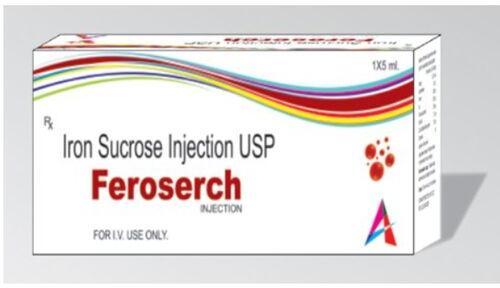 Feroserch Iron Sucrose Injection, Packaging Type : Vial
