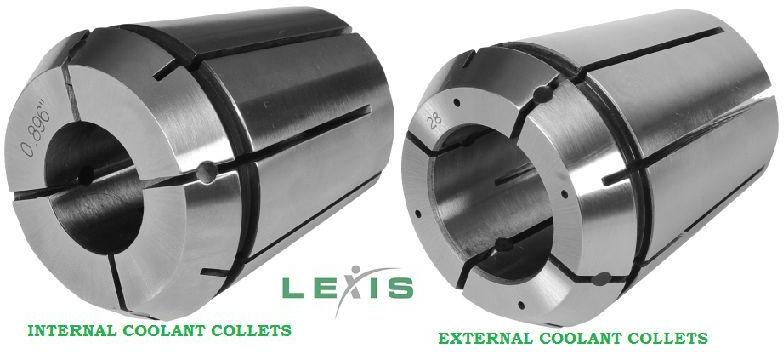 LEXIS Polished Sealed Coolant Collet, Color : Shiny-silver, Silver