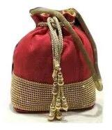 Potli Bags, Color : Red