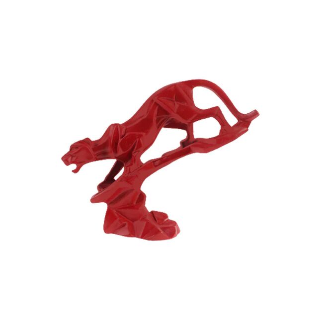 Red Panther Statue
