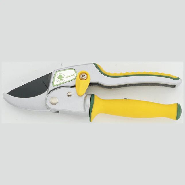 High carbon steel Super Auto-Rotating Ratchet Pruner, Color : Yellow Green 