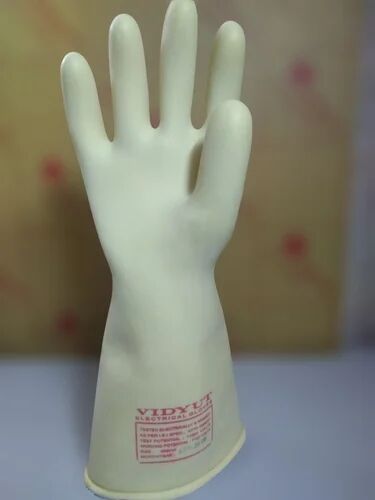 Rubber Plain Electrical Gloves, Finger Type : Full Fingered