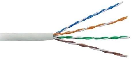 Indoor PVC Telephone Cable, Color : White