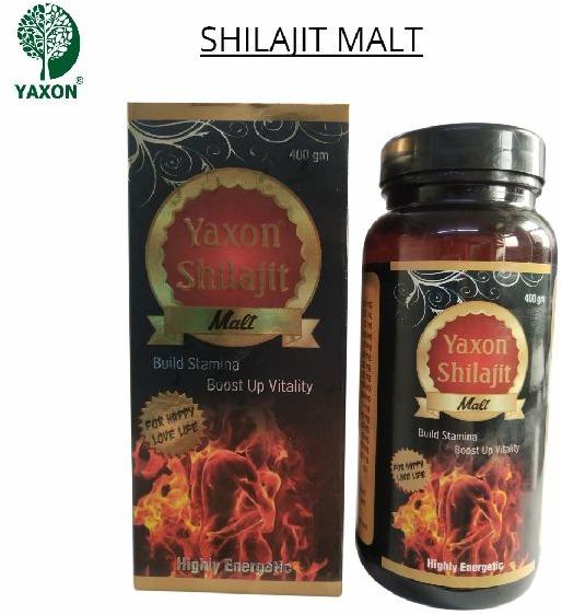 Body Grow Yaxon Shilajeet Malt, Packaging Size : 400 Gm