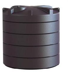 Round Plastic water storage tank, Color : Black