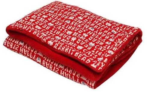 Babyzone Printed Flanno Flannel Baby Blankets, Size : 30*40 Cm